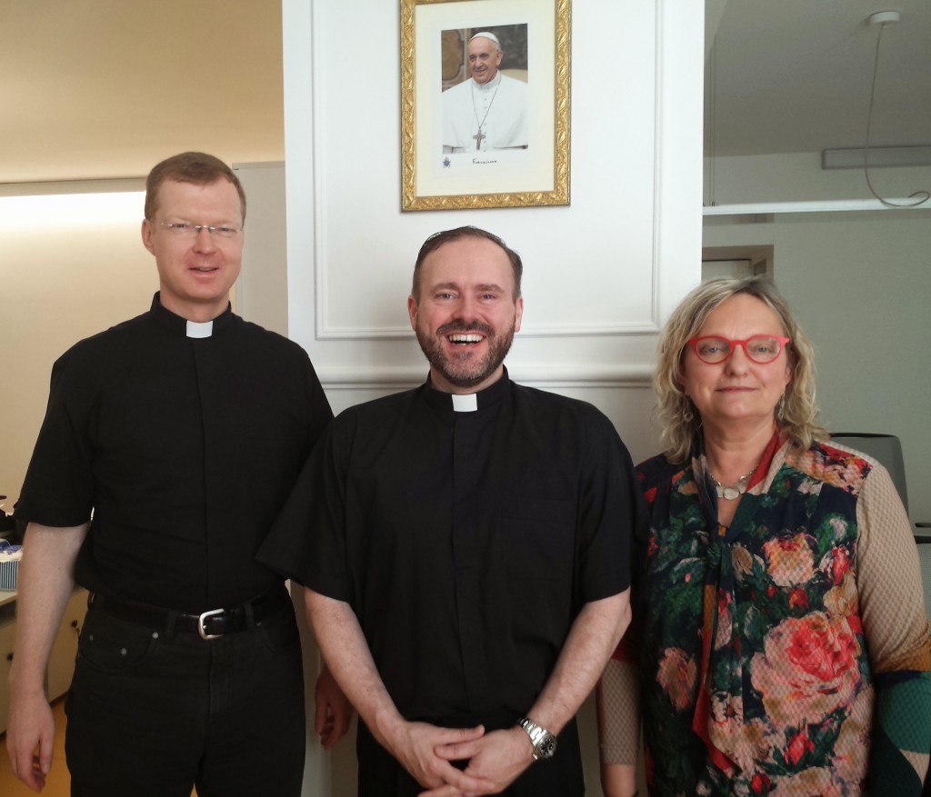 From left: Fr. Hans Zollner SJ, Fr. Gerard Fieldhouse-Byrne, Prof. Karlijn Demasure